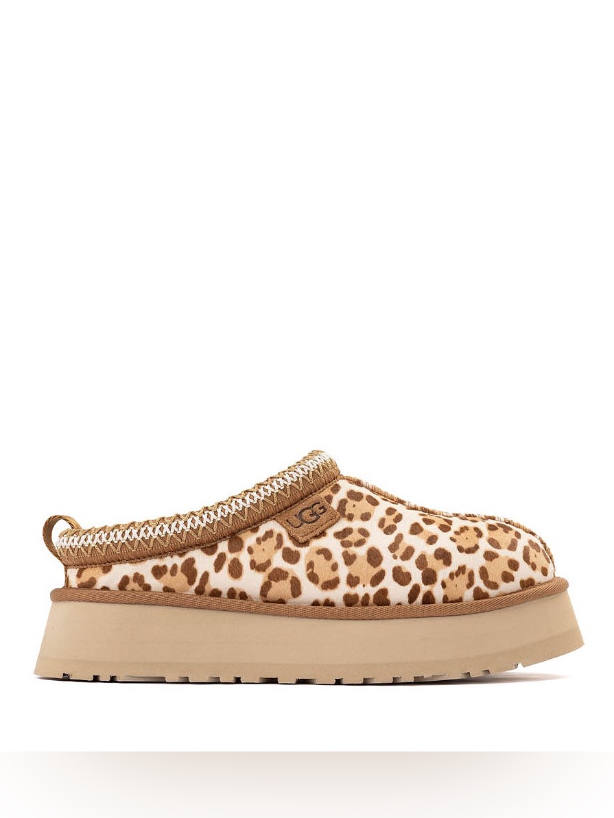 Ugg Tazz Plains Leopard Print Tasman Slip-On Slipper - Calf Hair